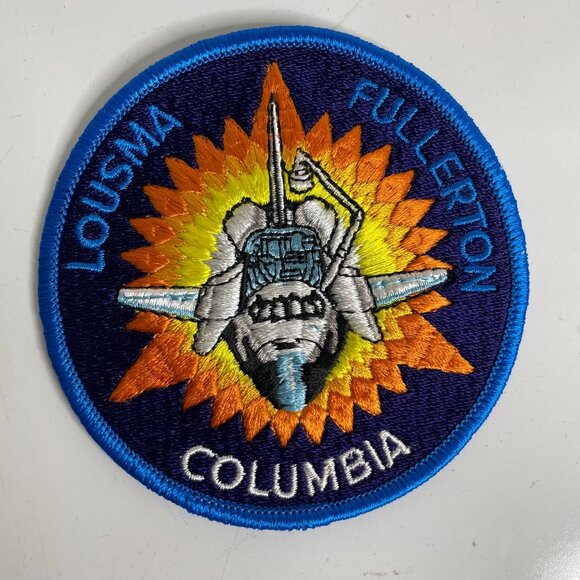 5 Vintage NASA Columbia Space Shuttle Mission Embroidered Patches Young Crippen - Picture 5 of 8